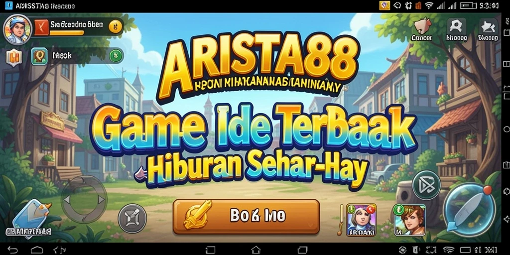 Tampilan gameplay ARISTA88 yang sederhana dan menarik.