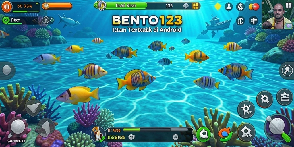 Screenshot gameplay BENTO123 menampilkan aksi tembak ikan yang mendebarkan.