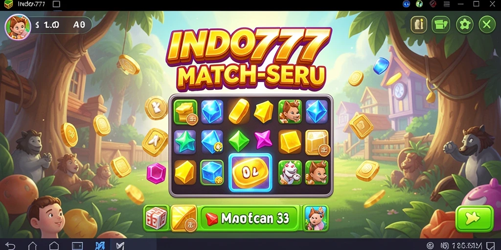 Tampilan gameplay seru penuh warna dalam INDO777.