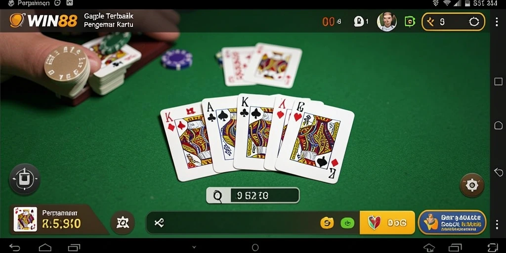 Screenshot gameplay WIN88 menampilkan pertandingan seru Gaple.